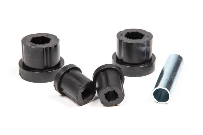 BDS Suspension - BDS Suspension This replacement bushing and sleeve kit is designed for the BDS 1976-1986 Jeep CJ5, CJ7, or Scrambler front leaf springs. These polyurethane bushings are fluted internally and externally for even distribution and include the sleeves to f