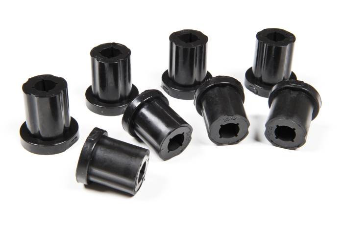 BDS Suspension - BDS Suspension This replacement bushing kit is designed for the BDS 1976-1986 Jeep CJ5, CJ7, or Scrambler shackle bushings. These polyurethane bushings are fluted for even distribution of grease to freshen up your Jeep when and if the time ever comes.