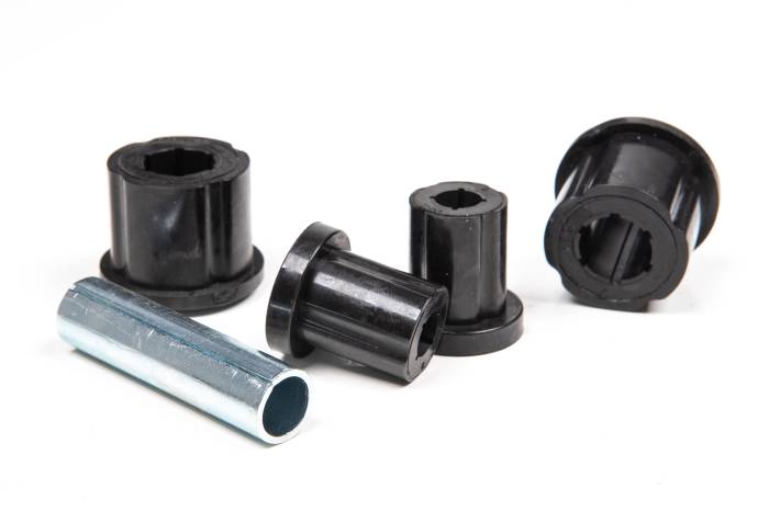BDS Suspension - BDS Suspension This replacement bushing and sleeve kit is designed for the BDS 1976-1986 Jeep CJ5, CJ7, or Scrambler rear leaf springs. These polyurethane bushings are fluted internally and externally for even distribution and include the sleeves to fr
