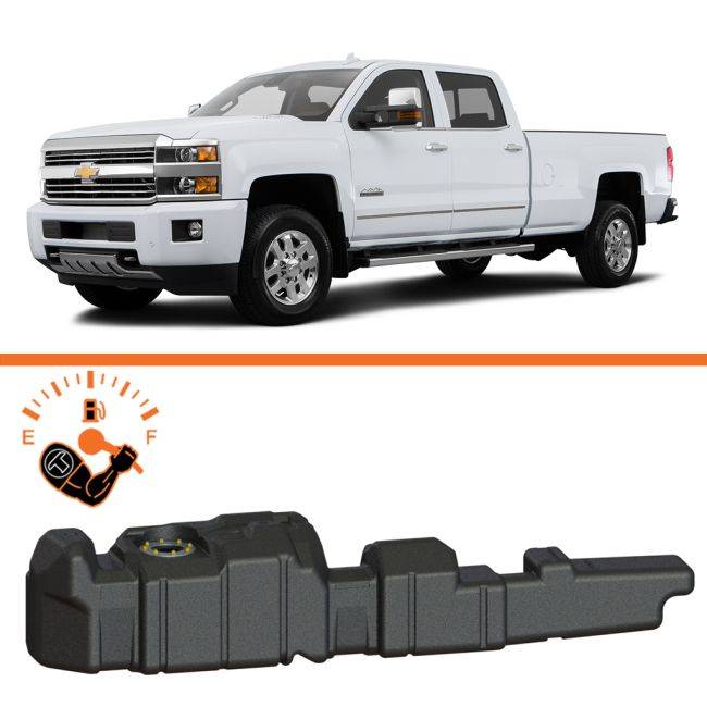 GI Parts and Bundles - 2011-2019 GM 2500 & 3500 Crew Cab, Duramax Diesel Fuel Tank