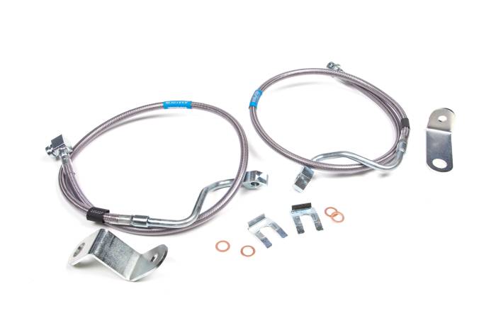 BDS Suspension - BDS Suspension Improve safety and style by upgrading the front brake lines on your 4WD 2005-2007 Ford F250 or F350 Super Duty with a set of BDS front brake lines. Specially designed for vehicles with a 6 to 8-inch lift, these front brake lines are buil