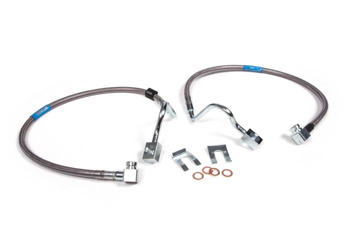 BDS Suspension - BDS Suspension Improve safety and style by upgrading the front brake lines on your 4WD 2004-2008 Ford F150 with a set of BDS front brake lines. Specially designed for vehicles with a 6 to 8-inch lift, these front brake lines are built with stainless st