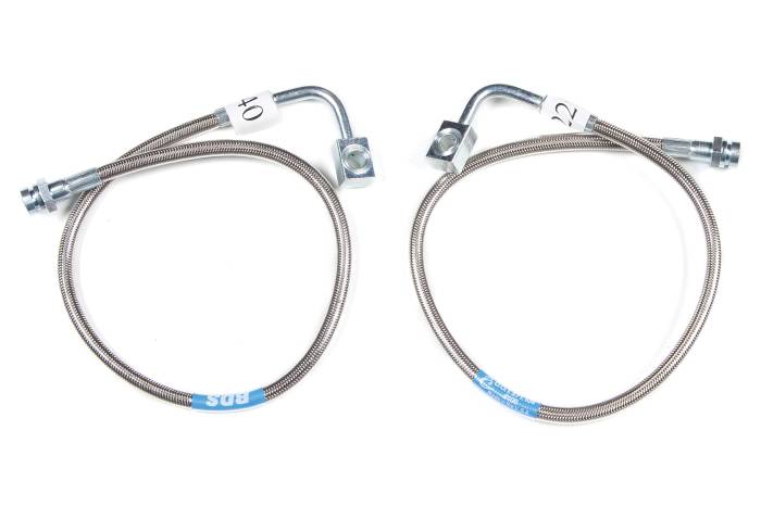 BDS Suspension - BDS Suspension Improve safety and style by upgrading the front brake lines on your 2007-2018 Jeep Wrangler JK with a set of BDS front brake lines. Specially designed for vehicles with a 4 to 6.5-inch lift, these front brake lines are built with stainle
