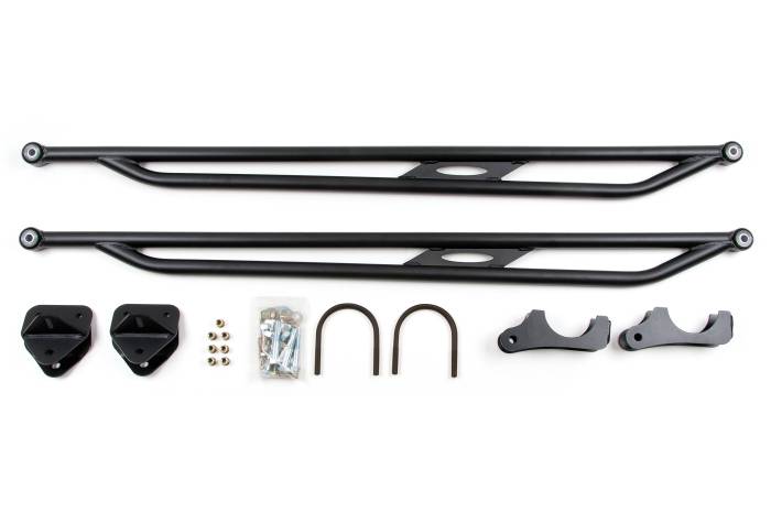 BDS Suspension - BDS Suspension Improve traction on your 2003-2013 Ram 2500 or 2003-2018 Ram 3500 4WD (with 4 inch diameter axle tube) with a BDS Fixed length tubular traction bars. Fabricated from 1.25-inch OD x 1/8-inch wall steel tubing with durometer specific polyu