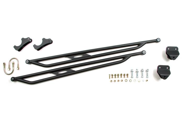 BDS Suspension - BDS Suspension Improve traction on your 2003-2013 Ram 2500 or 2003-2018 Ram 3500 4WD (with 3.5 inch diameter axle tube) with a BDS Fixed length tubular traction bars. Fabricated from 1.25-inch OD x 1/8-inch wall steel tubing with durometer specific pol