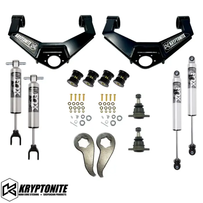 Kryptonite - KRYPTONITE STAGE 4 LEVELING KIT WITH FOX 2.5 HTO SHOCKS 2011-2019