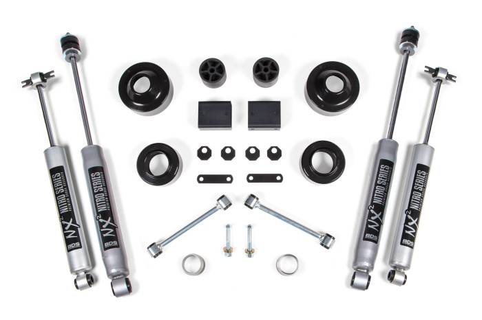BDS Suspension - BDS Suspension Boost the height of your 2012-2018 Jeep Wrangler JK 2 Door by installing this 2-inch coil spacer lift kit from BDS. Designed to improve stance, this kit includes everything necessary to set your truck up right, ht with clearance for up t