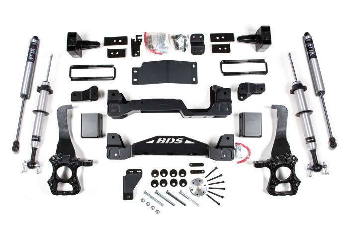 BDS Suspension - BDS Suspension Prepare to get your 2015-2020 Ford F150 4WD truck dirty after installing a 6-inch lift kit with FOX 2.0 struts by BDS Suspension. Designed to improve stance the BDS 6 inch lift kit with FOX 2.0 front struts give more capability off-road.