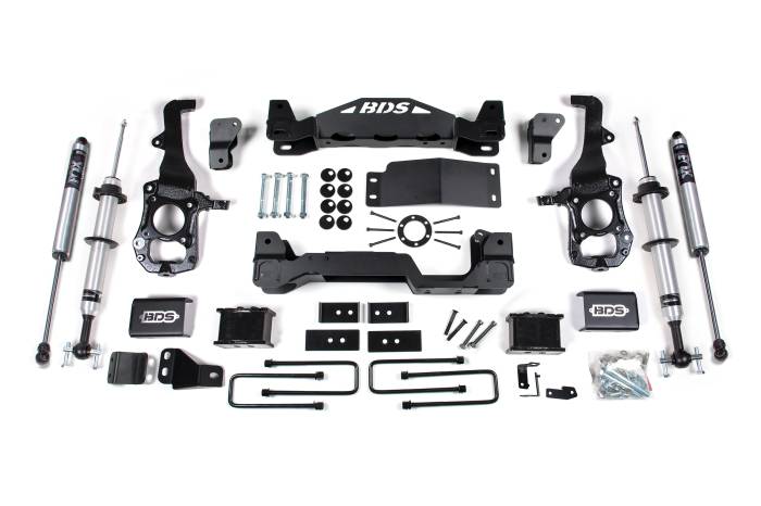 BDS Suspension - BDS Suspension Increase the performance and capability of the 2021-2026 Ford F150 trucks with 6-inch lift kit with FOX 2.0 struts by BDS Suspension. Designed to improve stance the BDS 6 inch lift kit with FOX 2.0 front struts give more capability off-r