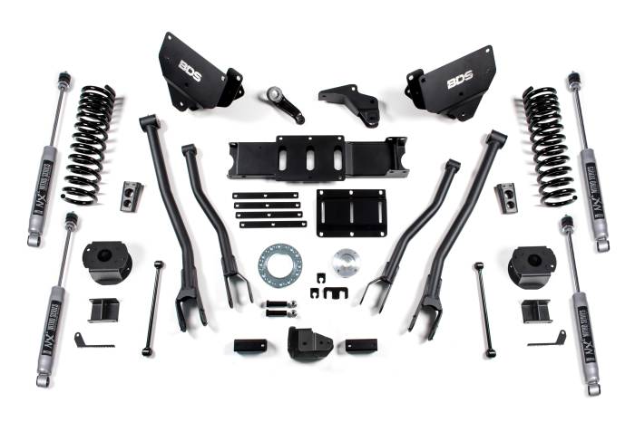 BDS Suspension - BDS Suspension Built to outperform, BDS Suspension engineered a 6-inch lift kit with 4-Link conversion for your 2014-2018 RAM 2500 diesel powered truck that will surely impress. Works on factory air ride trucks only. Designed to improve stance, perform