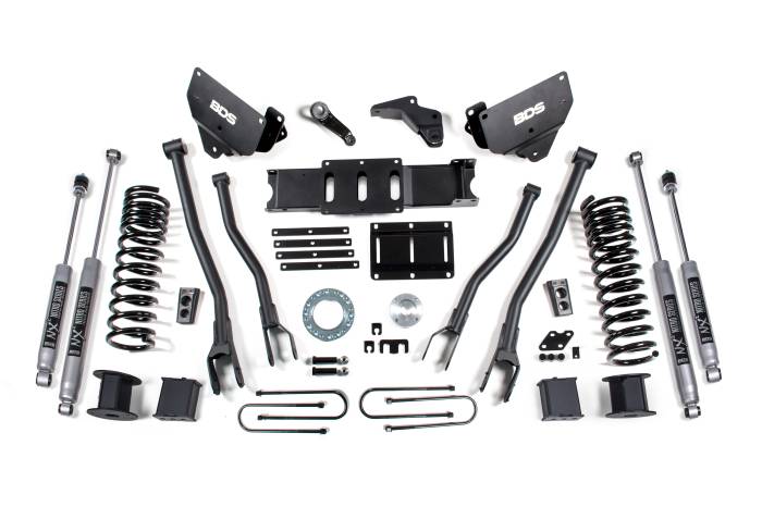 BDS Suspension - BDS Suspension Built to outperform, BDS Suspension engineered a 6-inch lift kit with 4-Link conversion for your 2013-2018 RAM 3500 diesel powered truck that will surely impress. Works only on trucks equipped with factory rear air ride. Designed to impr