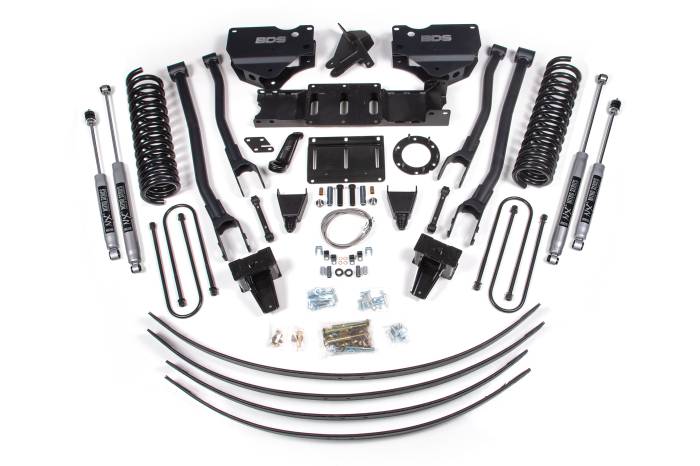 BDS Suspension - BDS Suspension Up the ante of your RAM 3500 diesel truck to the next level with this 8-inch 4-Link lift kit from BDS. Designed to improve stance, performance, and capability, this kit includes everything necessary to set your truck up right with cleara