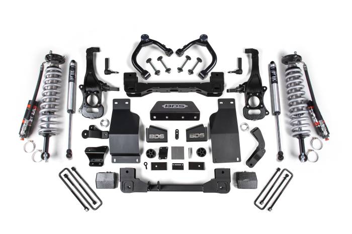 BDS Suspension - BDS Suspension Up the ante of your Chevy Trail Boss and GMC AT4 1500 truck with a 4-inch suspension lift kit featuring FOX Performance Elite coil-over shocks. Designed to improve stance, performance, and capability, this kit includes everything necessa