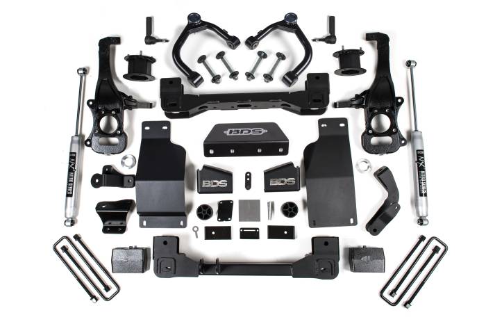BDS Suspension - BDS Suspension Take your Chevy Trail Boss and GMC AT4 1500 truck to the next level with 4-inch suspension lift kit by BDS. Designed to improve stance, performance, and capability, this kit includes everything necessary to set your truck up right with c