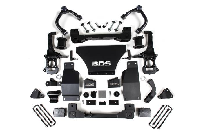 BDS Suspension - BDS Suspension Give your Chevy Silverado High Country and GMC Denali 1500 trucks a new look by installing a 4-inch suspension lift kit by BDS Suspension. Works with trucks equipped with Adaptive Ride Control only. Designed to improve stance, performanc