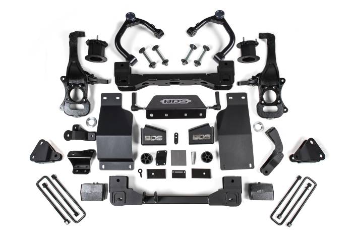 BDS Suspension - BDS Suspension Give your Chevy Silverado High Country and GMC Denali 1500 trucks a new look by installing a 4-inch suspension lift kit by BDS Suspension. Works with trucks equipped with Adaptive Ride Control only. Designed to improve stance, performanc