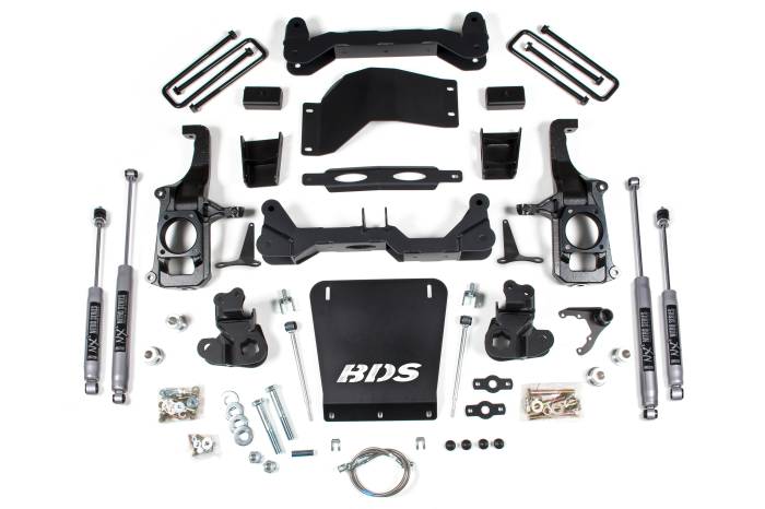 BDS Suspension - BDS Suspension Improve the stance, performance, and capability of your 2011-2019 Chevy Silverado and GMC Sierra 2500 HD 4WD with a BDS 4.5-inch lift kit. For maximum ground clearance, BDS designed a No Torsion Bar Drop System where the torsion bars are