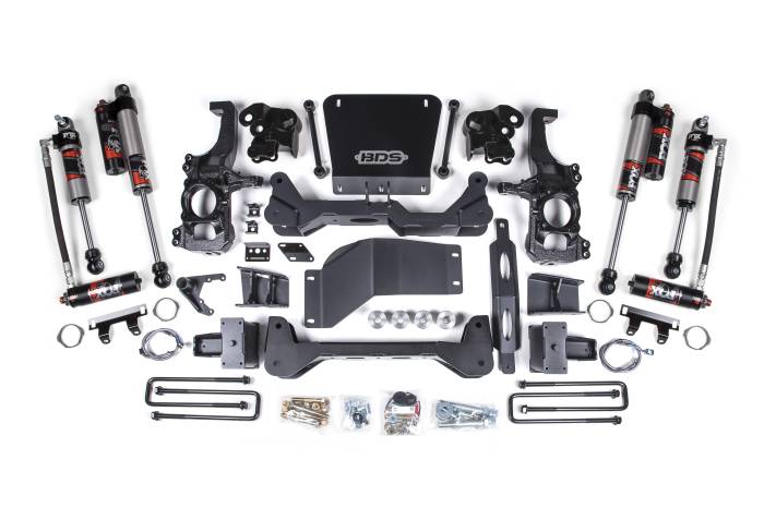 BDS Suspension - BDS Suspension Take your 2020-2026 Chevy Silverado and GMC Sierra 2500 HD 4WD to the next level by installing this 5-inch lift kit by BDS Suspension. For maximum ground clearance, BDS designed a No Torsion Bar Drop System where the torsion bars are mou