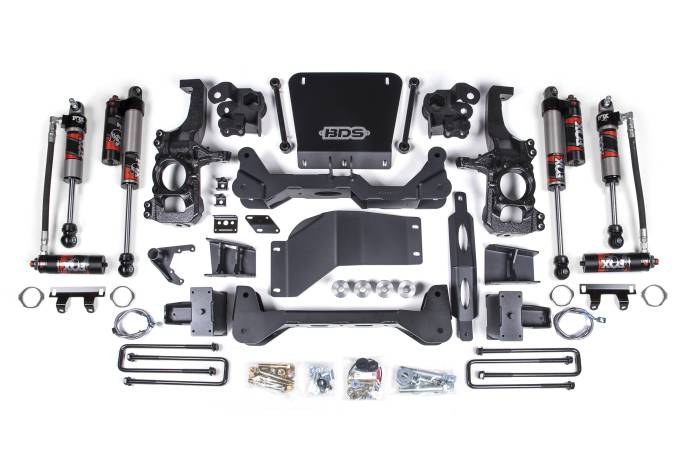 BDS Suspension - BDS Suspension Take your 2020-2026 Chevy Silverado and GMC Sierra 2500 HD 4WD to the next level by installing this 6.5-inch lift kit by BDS Suspension. For maximum ground clearance, BDS designed a No Torsion Bar Drop System where the torsion bars are m