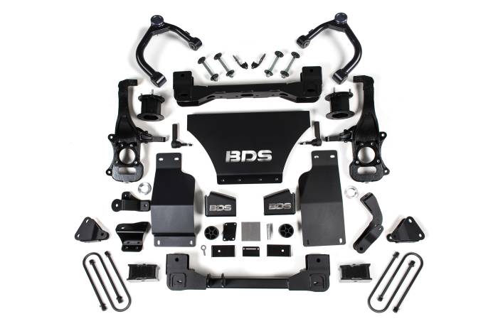 BDS Suspension - BDS Suspension Give your Chevy Silverado High Country and GMC Denali 1500 trucks a new look by installing a 4-inch suspension lift kit by BDS Suspension. Works with trucks equipped with Adaptive Ride Control only. Designed to improve stance, performance,