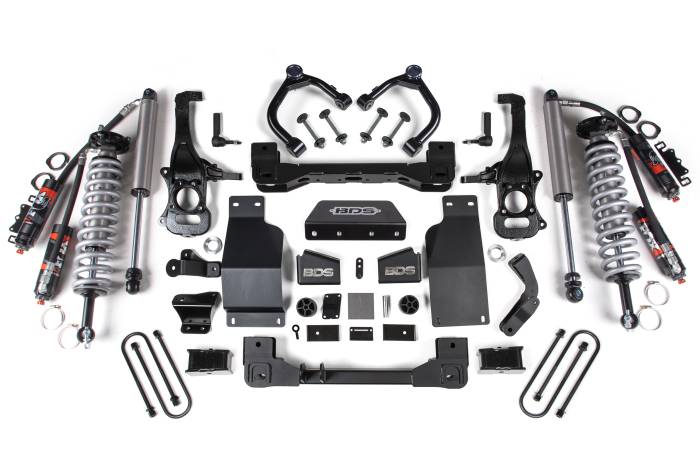 BDS Suspension - BDS Suspension Up the ante in performance with your Chevy Silverado and GMC Sierra 1500 truck by installing the BDS 4-inch lift kit suspension featuring FOX 2.5 Performance Elite coil-over shocks. Designed to improve stance, performance, and capability