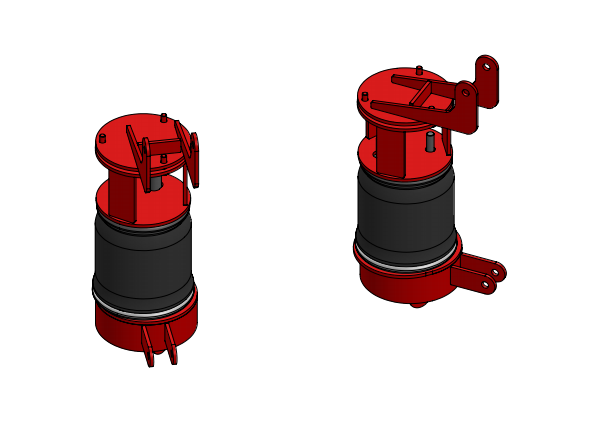 Kelderman - 1994-2002 Ram 2500/3500 4X4 2-Stage Front Air Suspension Leveling Kit
