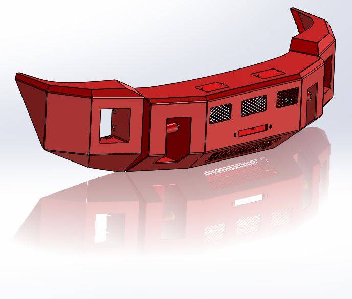 Kelderman - 1999-2004 Ford Super Duty & Excursion Alpha Series Front Bumper