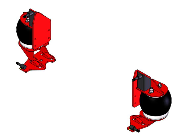 Kelderman - 1999-2004 Ford Super Duty/Excursion 4X4 2-Stage Front Air Suspension