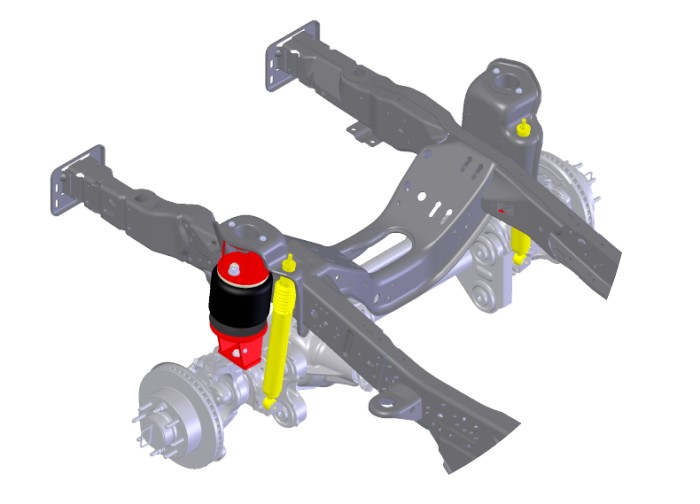 Kelderman - 2005-2010 Ford Super Duty 4X4 2-Stage Front Air Suspension (Leveling Kit)