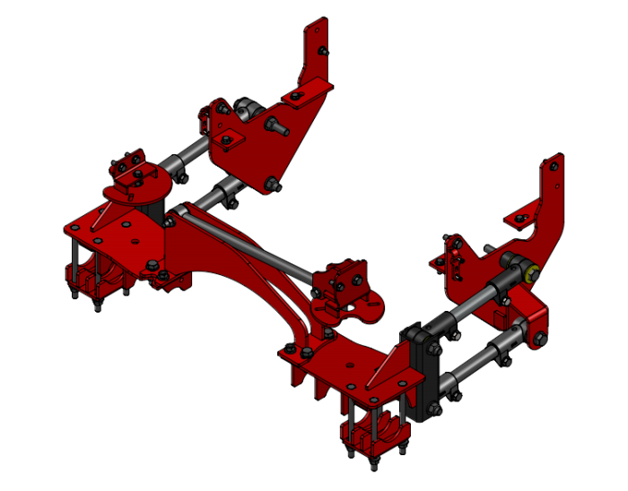 Kelderman - 2008-2010 Ford F-250/350 4X4 4-Link Rear Air Suspension