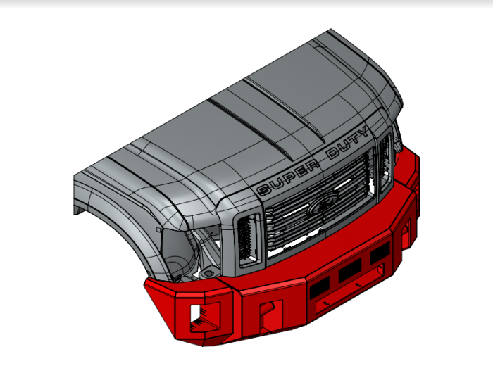 Kelderman - 2008-2010 Ford Super Duty Alpha Series Front Bumper