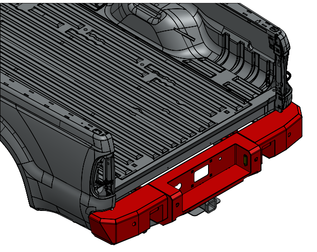 Kelderman - 2008-2010 Ford Super Duty Alpha Series Rear Bumper