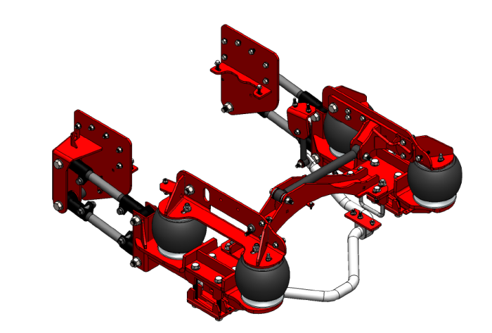 Kelderman - 2008-2012 Ram 4500/5500 4-Link Rear Air Suspension
