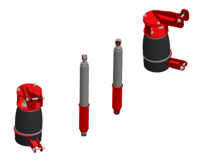 Kelderman - 2008-2015 Ram 4500/5500 2-Stage Front Air Suspension