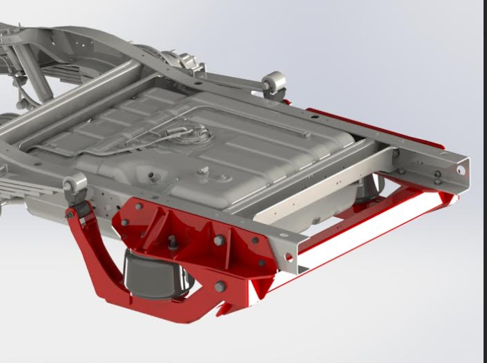 Kelderman - 2013-2019 GM 4500 G-Cutaway 2-Stage Rear Air Suspension