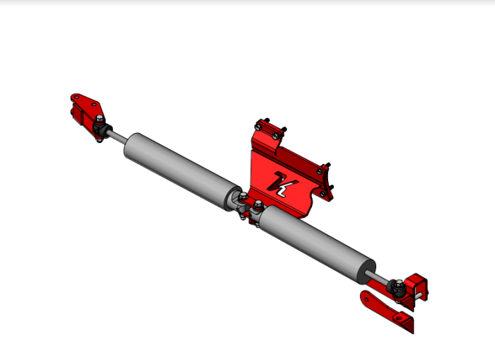 Kelderman - 2013-2024 RAM 2500/3500 4X4 Dual Steering Stabilizer Bracket