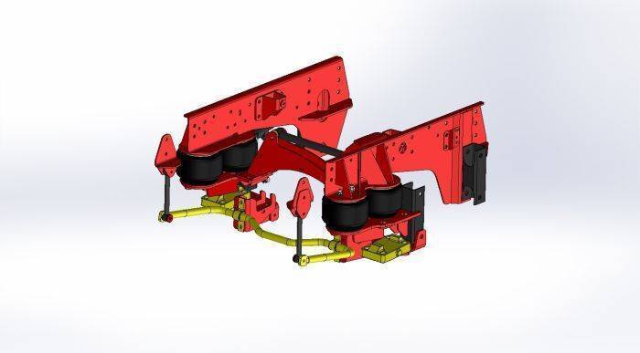 Kelderman - 2019+ GM 4500/5500/6500 4-Link Rear Air Suspension