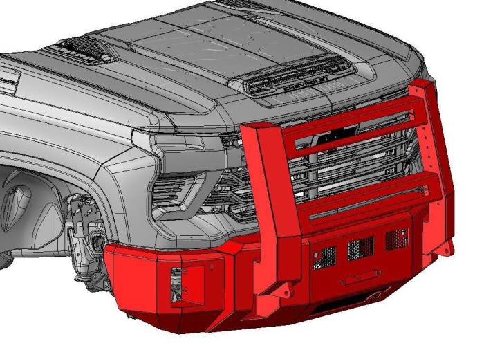 Kelderman - 2020+ Chevrolet Silverado 2500/3500 Commander Grille Guard