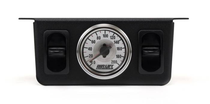 Air Lift - Air Lift Dual Needle Gauge With Two Paddle Switches- 200 PSI - 26229