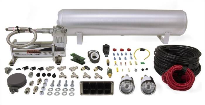Air Lift - Air Lift 4-Way Manual Control System 100% Duty 1/4in Line 4 Gal. Tank. - 27666