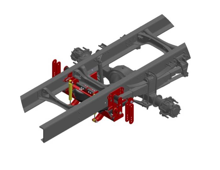Kelderman - 2024+ Ford F-650/F-750 2-Stage Rear Air Suspension