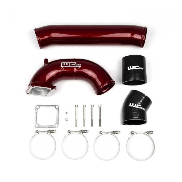 Wehrli Custom Fabrication - Wehrli 1998.5-2002 5.9L Cummins 3.5" High Flow Intake Horn & Intercooler Pipe Kit
