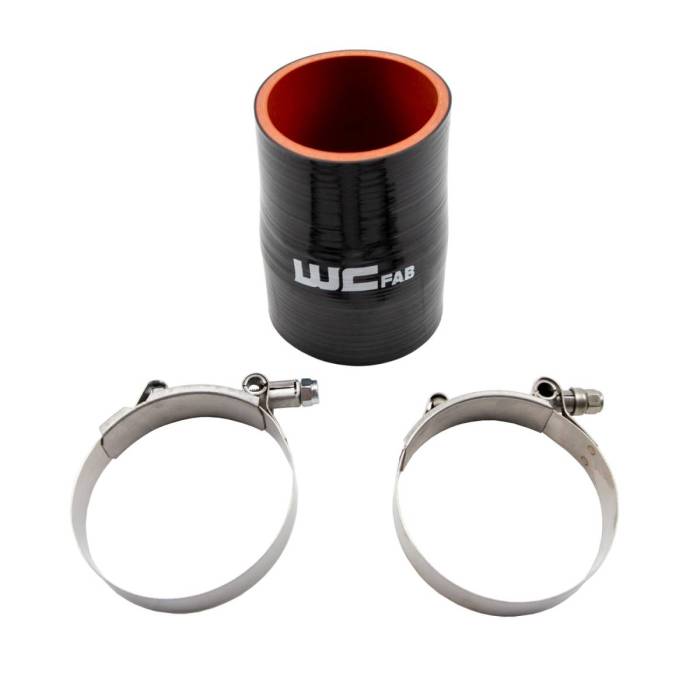Wehrli Custom Fabrication - Wehrli 2.75" x 3" ID Straight Reducer 4.5" Long Silicone Boot and Clamp Kit