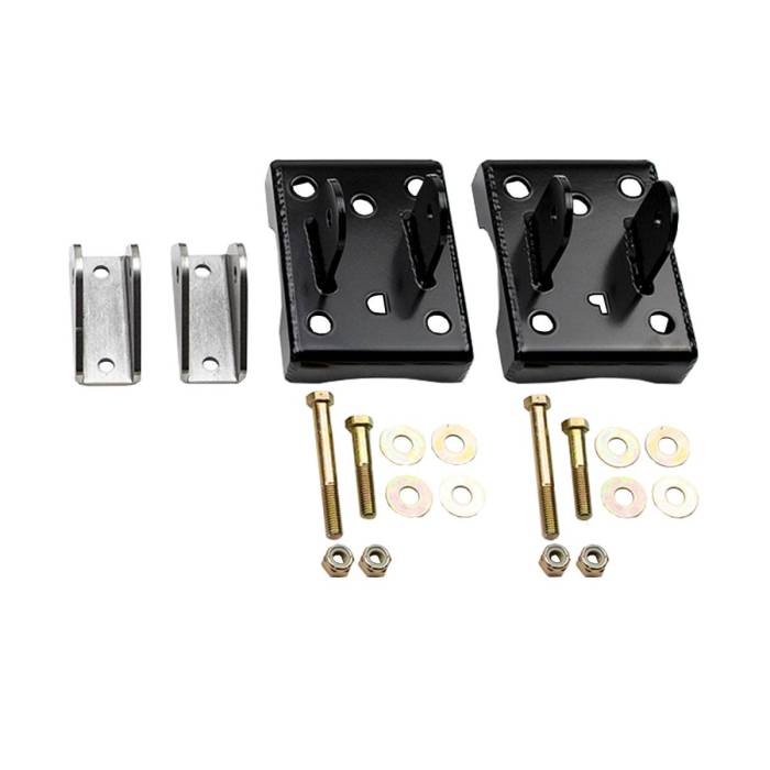 Wehrli Custom Fabrication - Wehrli 2011-2019 Duramax Traction Bar Brackets & Hardware Install Kit