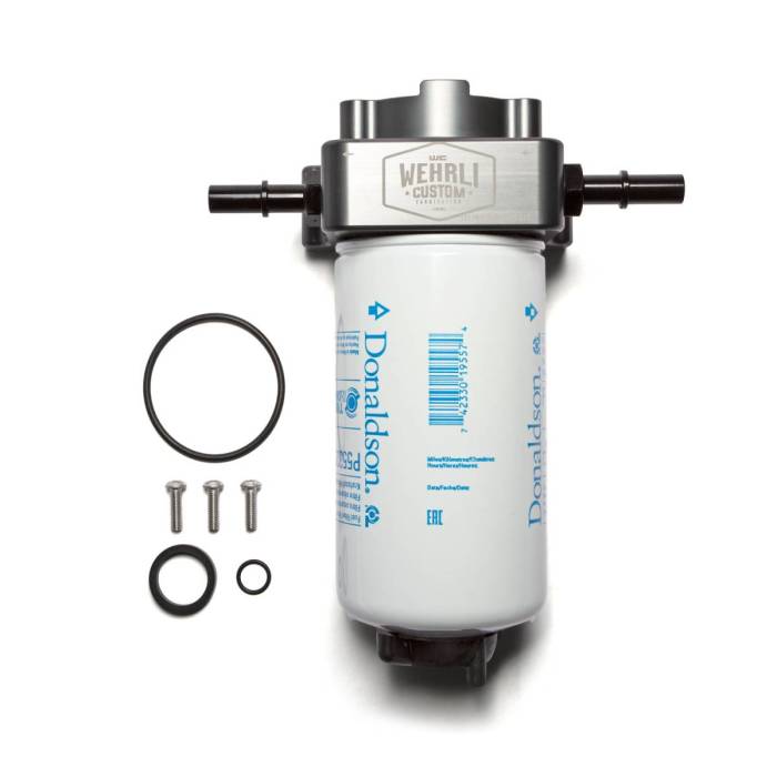 Wehrli Custom Fabrication - Wehrli 2017-2019 Short & Long Bed and 2020-2026 Long Bed L5P Duramax Fuel Filter Housing Kit
