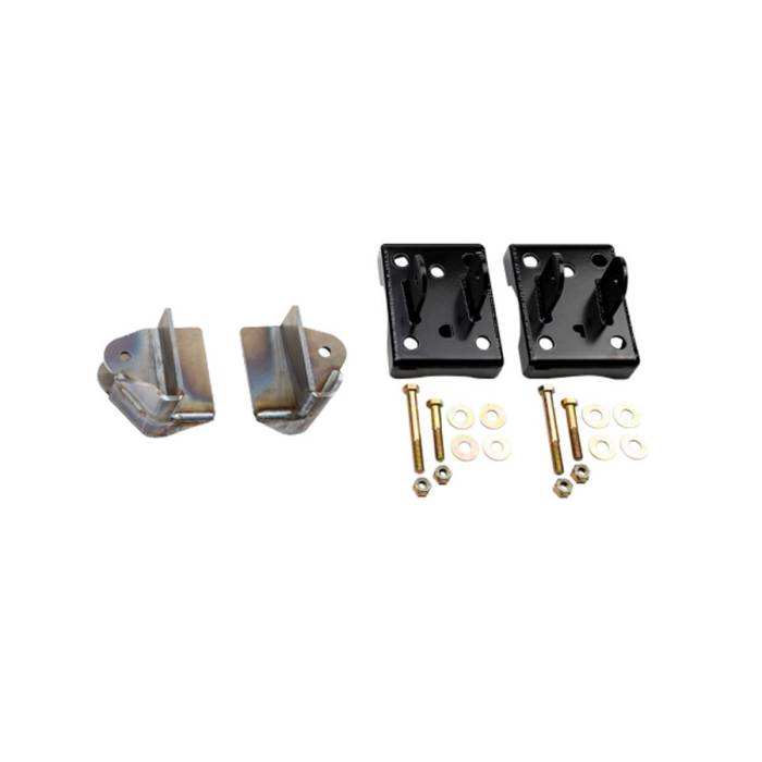 Wehrli Custom Fabrication - Wehrli 2017-2024 Power Stroke 4" / Dana M275 Axle Traction Bar Brackets & Install Kit
