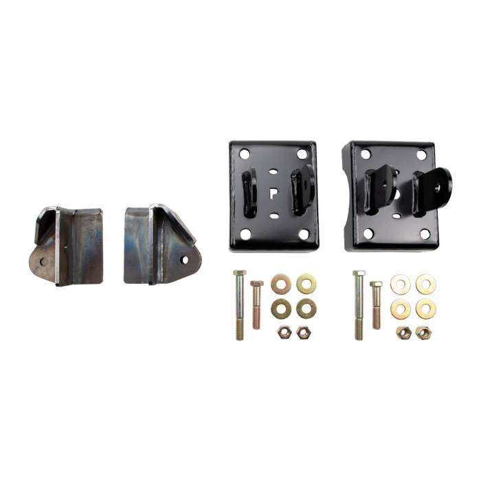 Wehrli Custom Fabrication - Wehrli 2017-2024 Power Stroke 4.5" / Dana M300 Axle Traction Bar Brackets & Install Kit