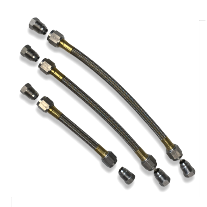 Dirty Hooker Diesel - DHD 126-607 Allison Weld-It-Yourself Braided Stainless LBZ LMM 6-Speed Trans Line Repair Kit