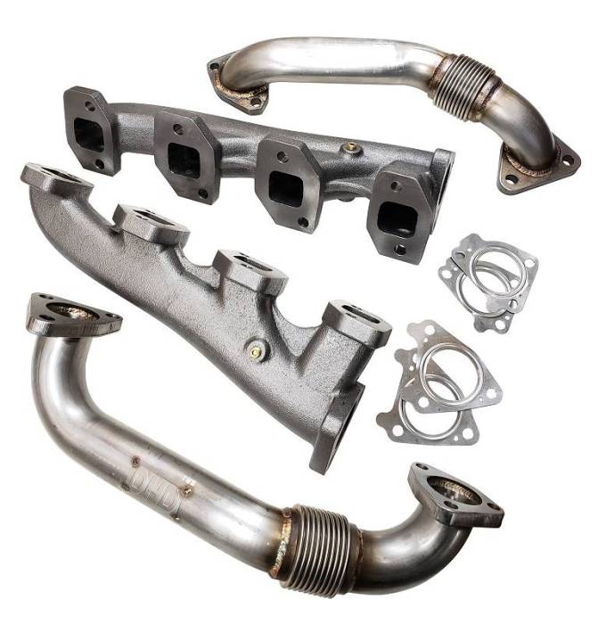 Dirty Hooker Diesel - DHD 300-120K Duramax High Flow Manifold & Up Pipe Bundle 2001-2004 LB7