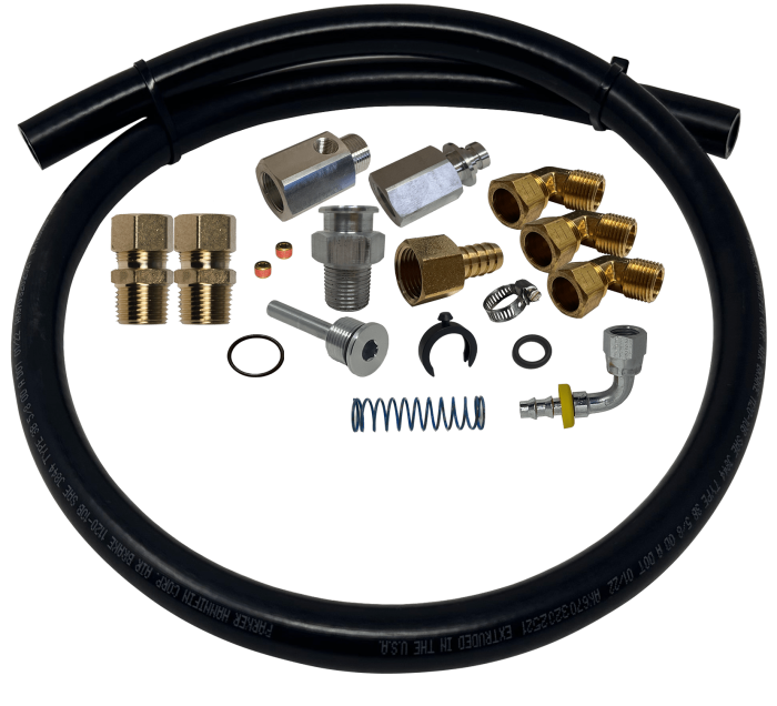 FASS Fuel Systems - FASS PACCAR Fuel Line Adapter Kit for Trucks without Frame Mounted Water Separator